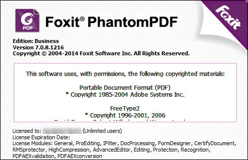 foxit phantom pdf business